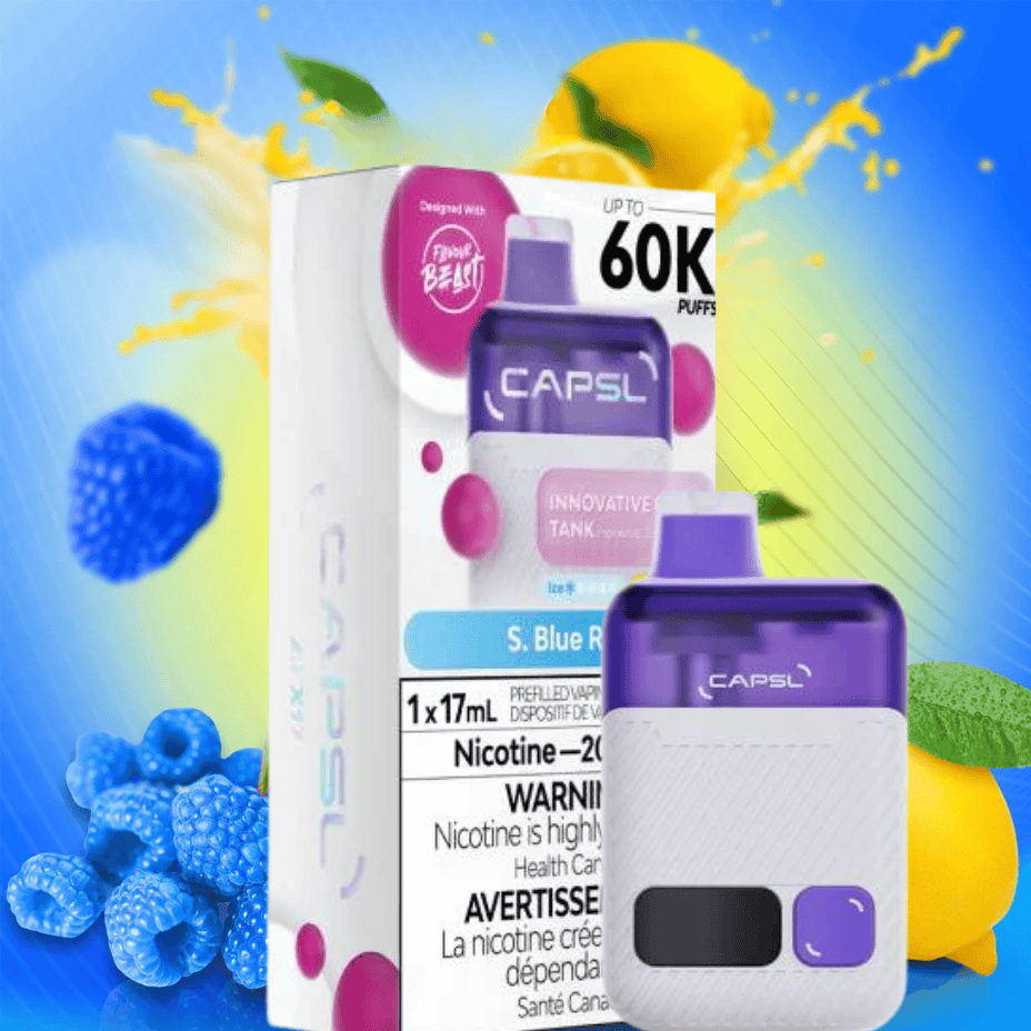 Flavour Beast CAPSL AFX17 60K Disposable Vape-S Blue Razz