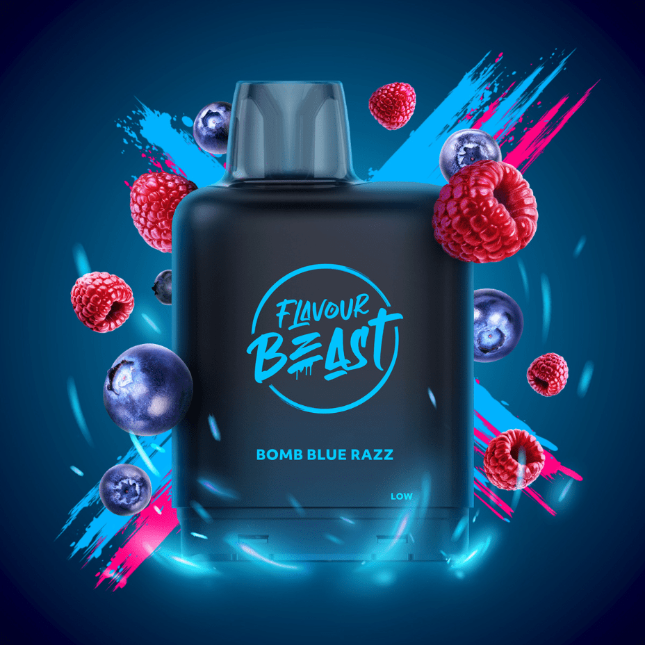 Flavour Beast Level X Boost G2 Pod – Bomb Blue Razz - Image 2