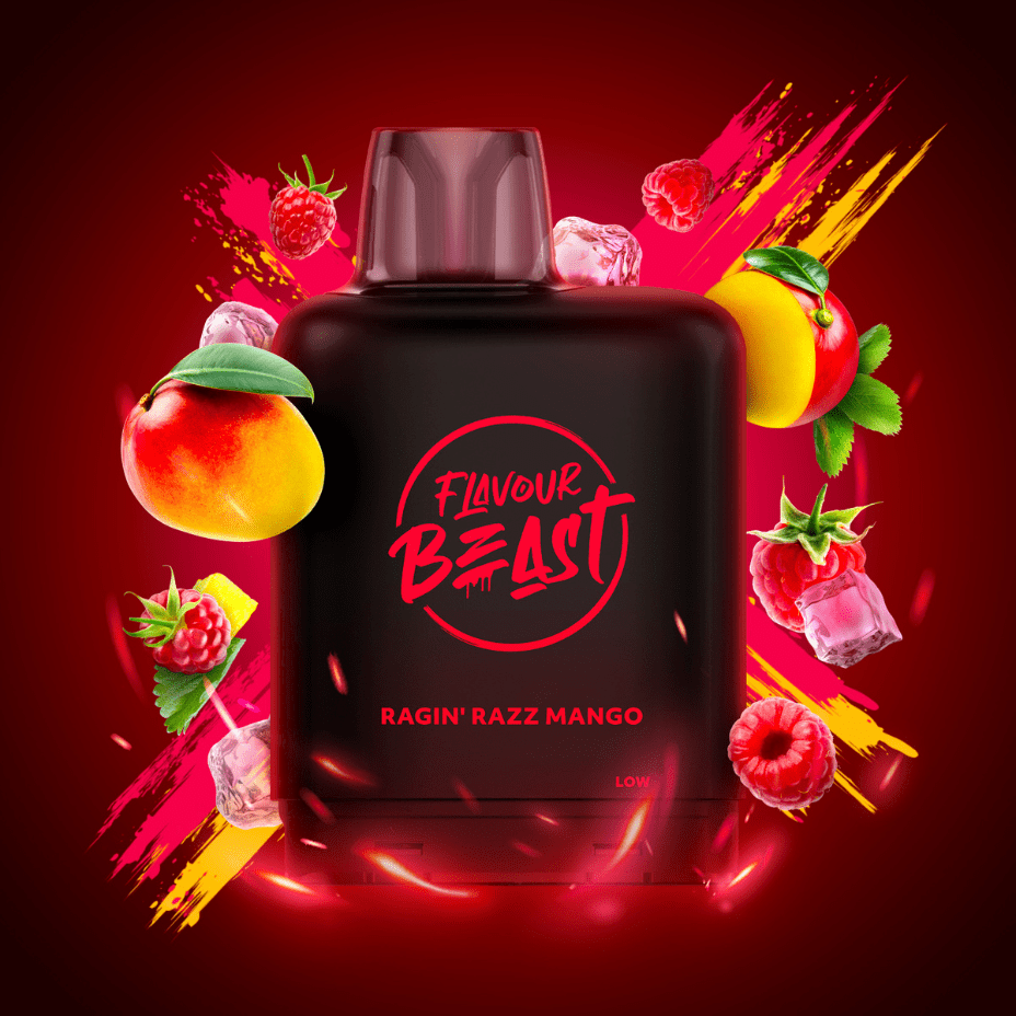 Flavour Beast Level X Boost G2 Pod – Ragin’ Razz Mango Iced - Image 2