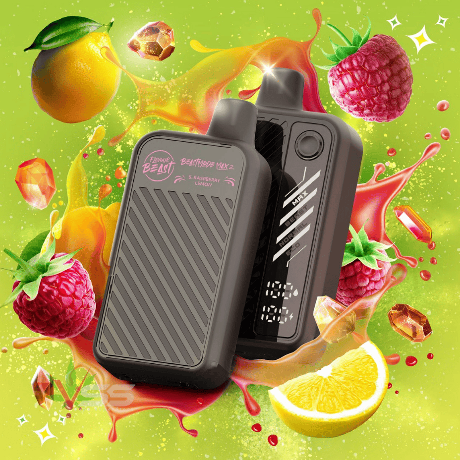 Flavour Beast Mode Max 2 50k Disposable Vape Gushin S. Raspberry Lemon - Image 2