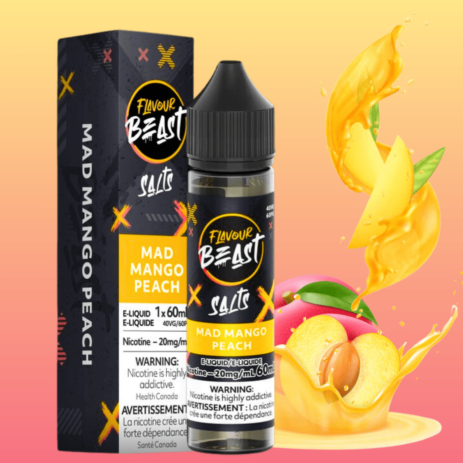 Flavour Beast Salt 60ml – Mad Mango Peach - Image 2