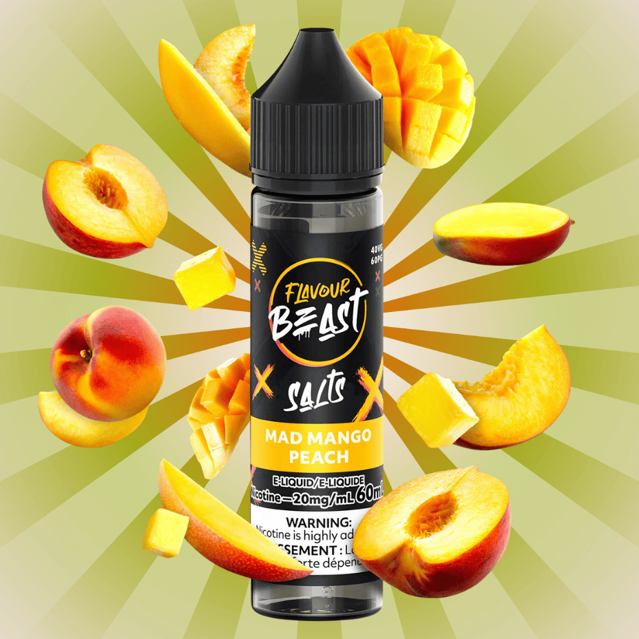 Flavour Beast Salt 60ml – Mad Mango Peach