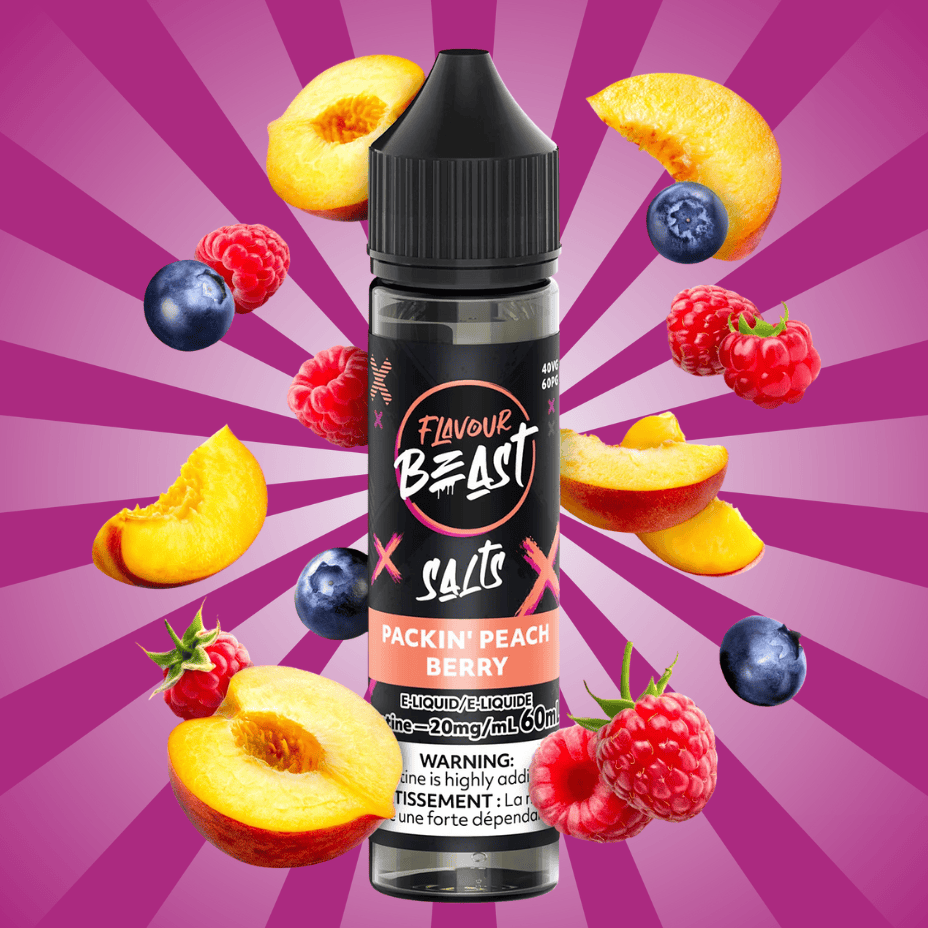 Flavour Beast Salt 60ml – Packin’ Peach Berry