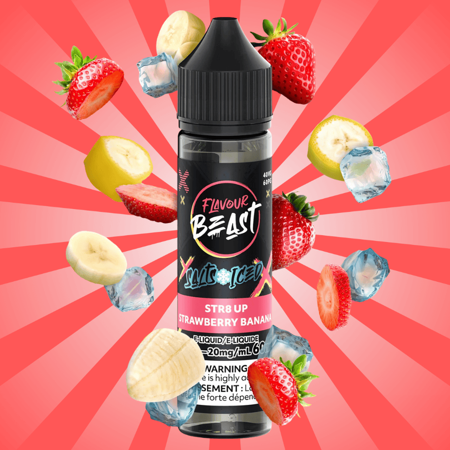 Flavour Beast Salt 60ml – Str8 Up Strawberry Banana