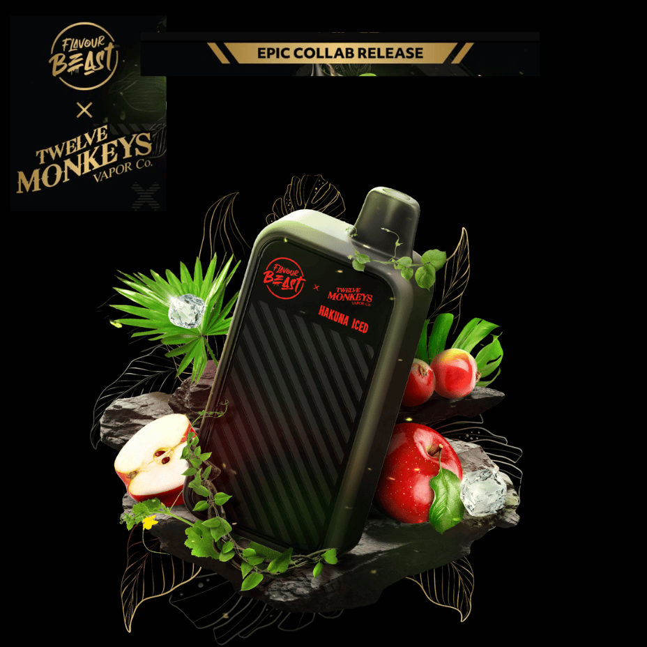 Flavour Beast X 12 Monkeys Beast Mode Max 2 50K Disposable-Hakuna Iced - Image 2