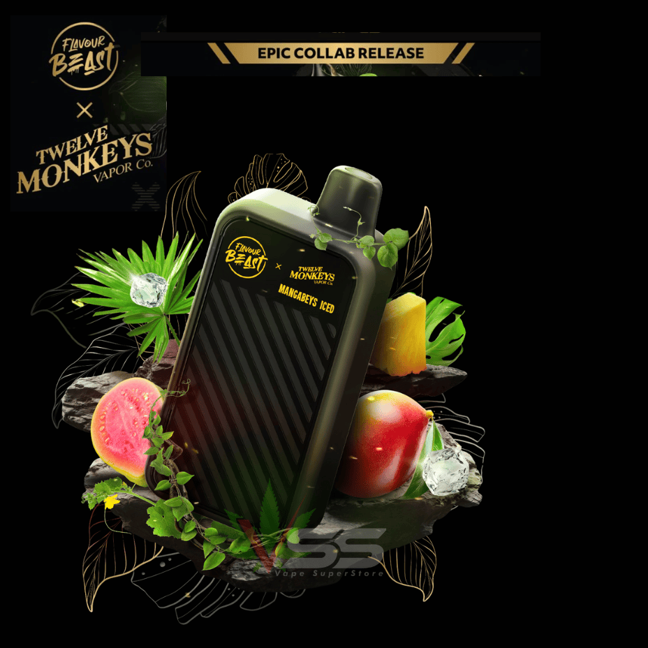 Flavour Beast X 12 Monkeys Beast Mode Max 2 50K Disposable-Mangabeys Iced - Image 2