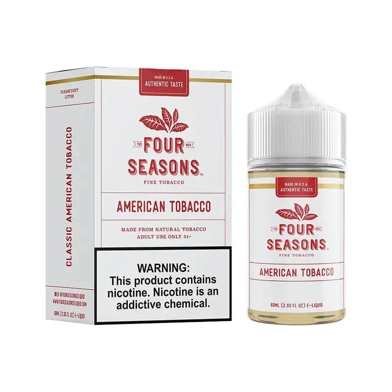 Four Seasons E-Liquids American Tobacco 60ml Vape Juice - Image 2