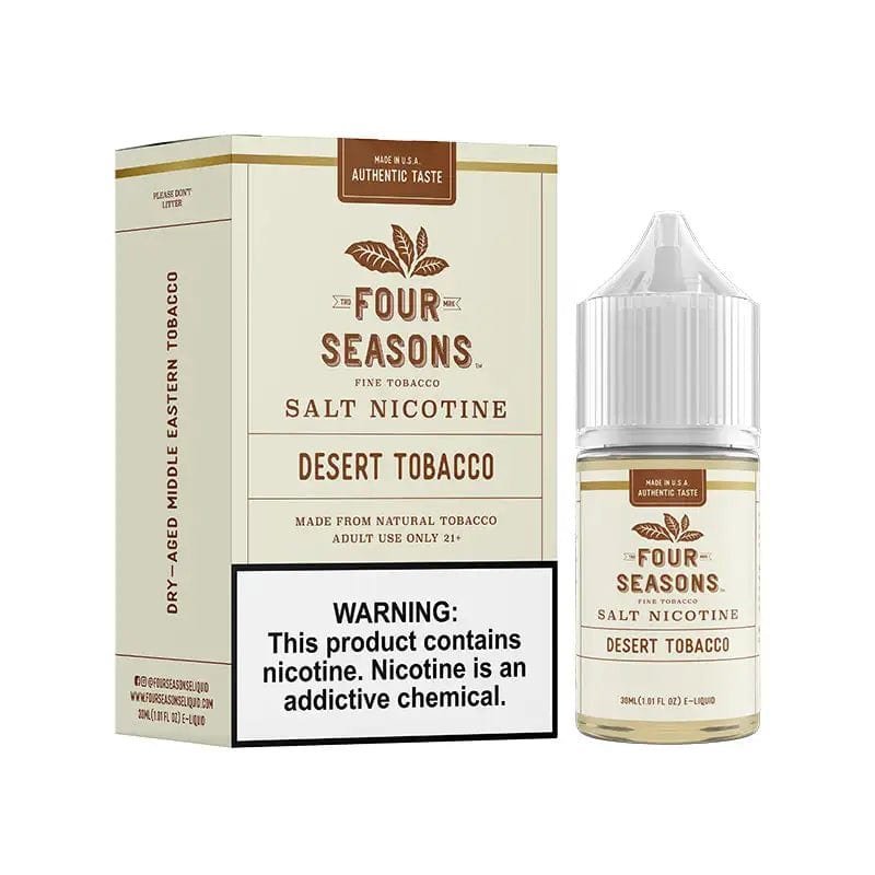 Four Seasons E-Liquids Desert Tobacco 30ml Nic Salt Vape Juice - Image 2