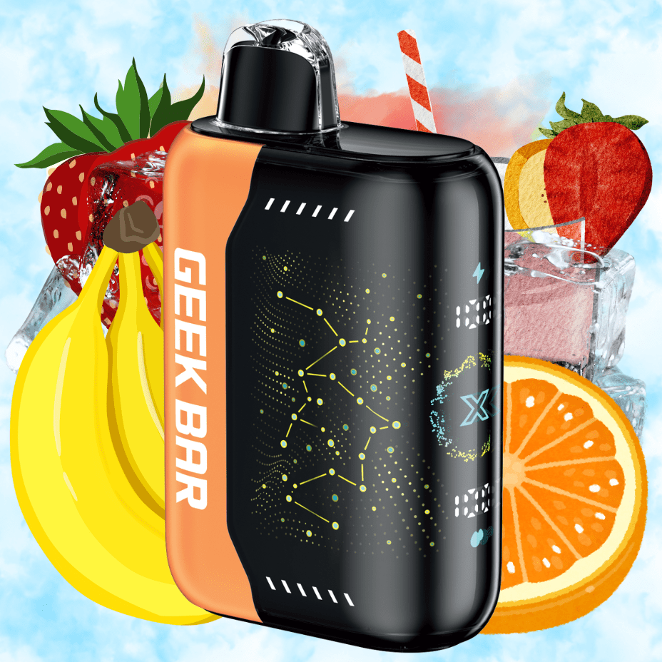 Geek Bar Pulse X 25K Disposable Vape – Strawnana Orange Ice