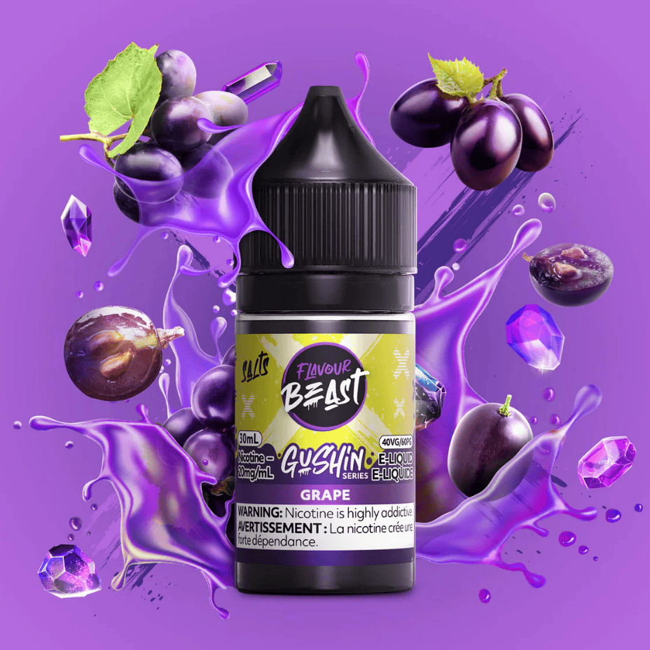 Gushin Grape Salts by Flavour Beast E-Liquid