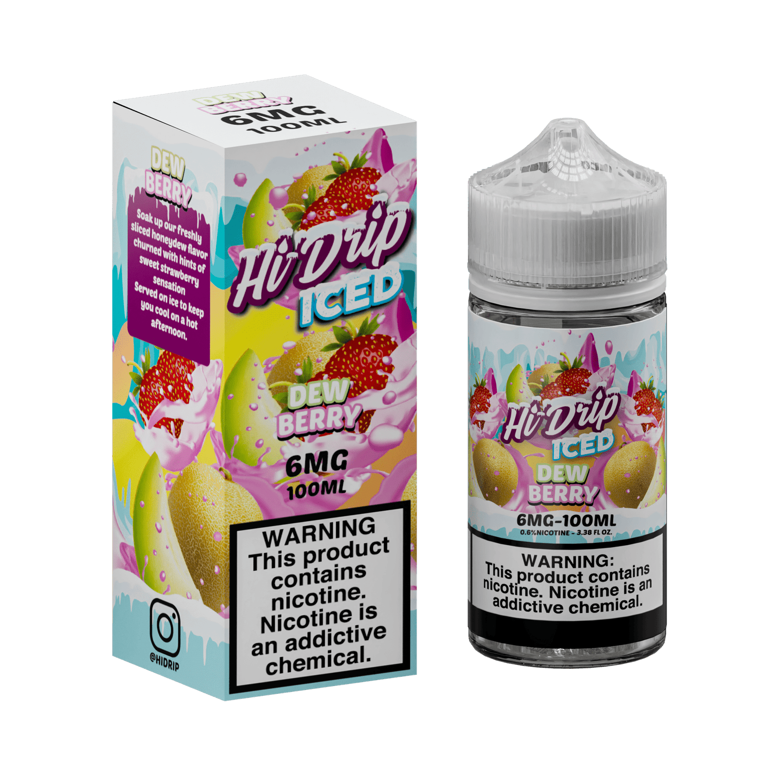 Hi-Drip Iced Dew Berry 100ml Vape Juice - Image 2