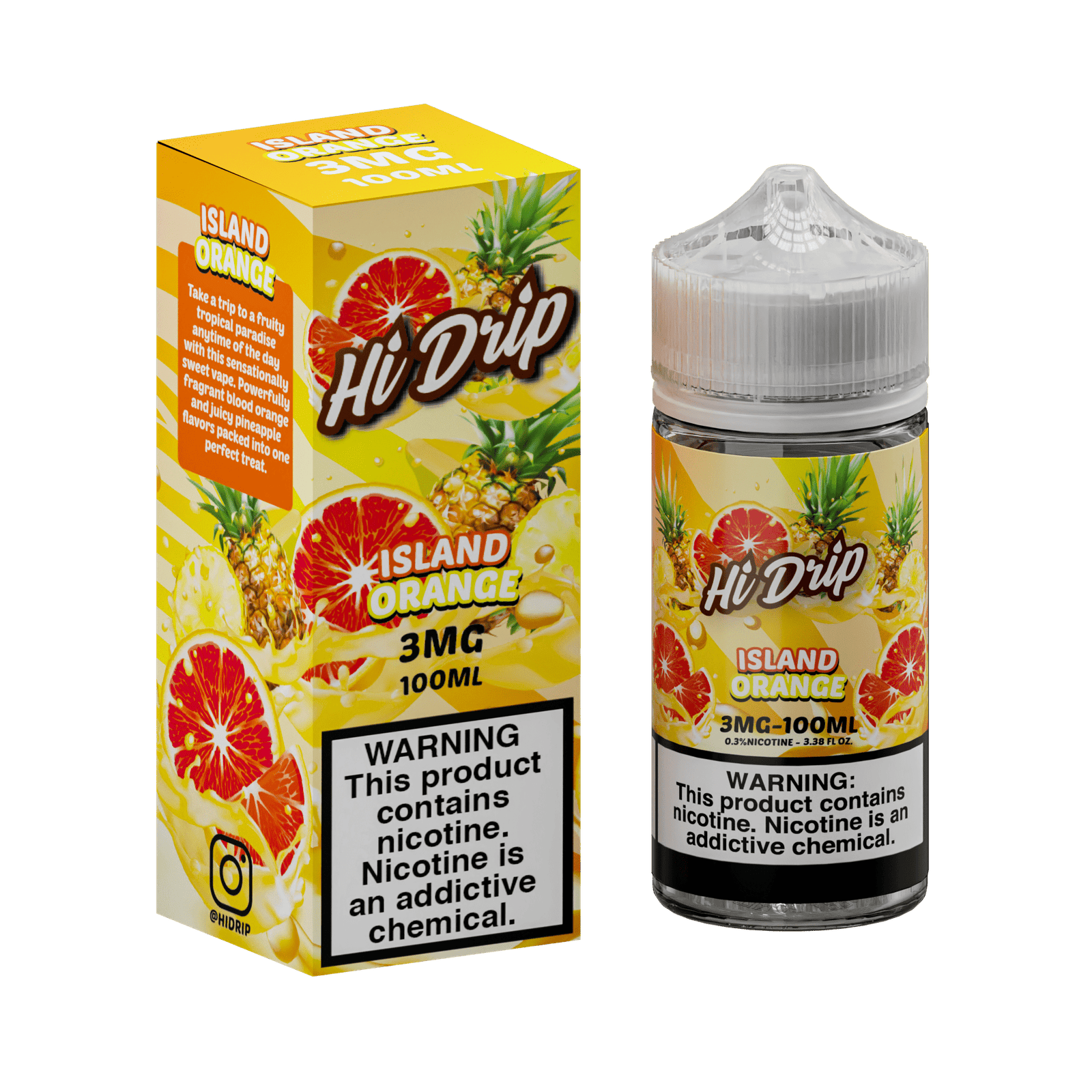 Hi-Drip Island Orange 100ml Vape Juice - Image 2