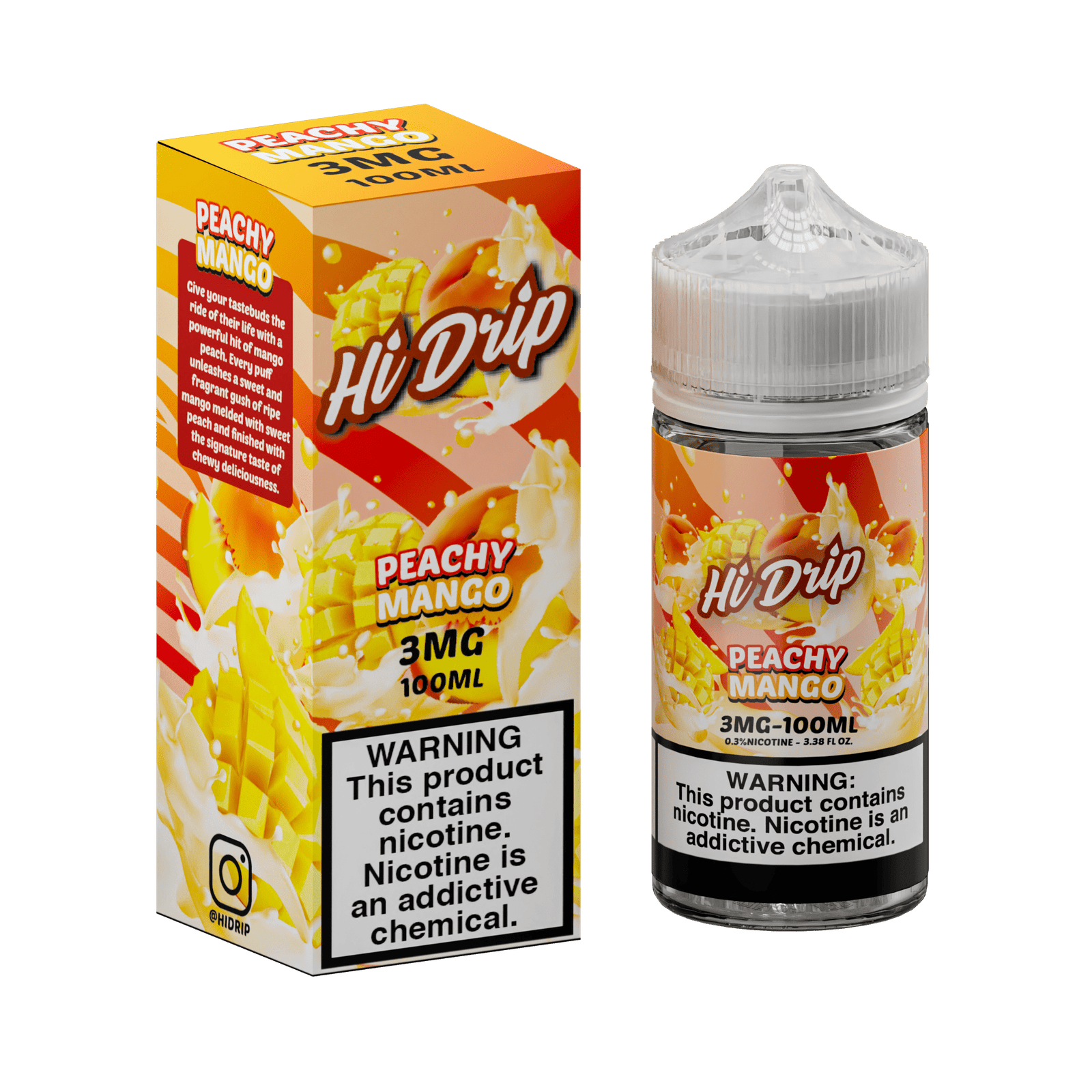 Hi-Drip Peachy Mango 100ml Vape Juice - Image 2