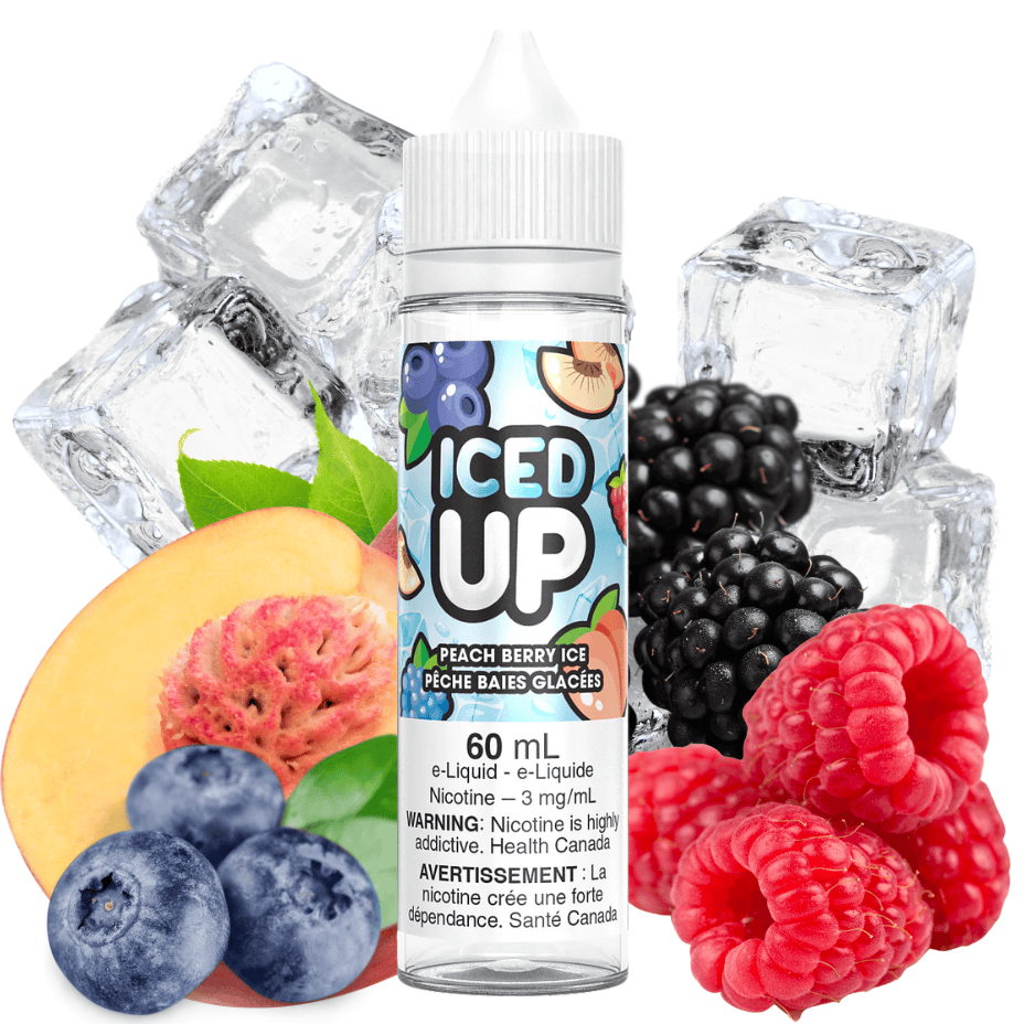 Iced Up E-Liquid – Peach Berry Ice