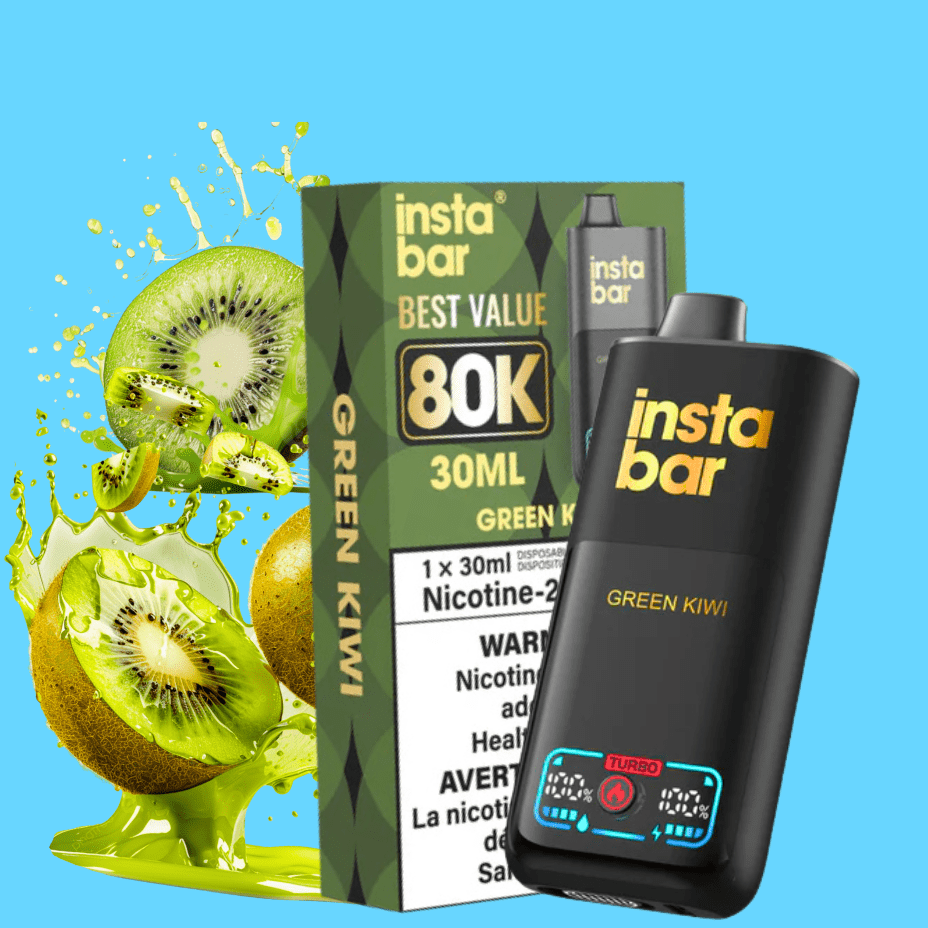 Insta Bar 80K Disposable Vape – Green Kiwi
