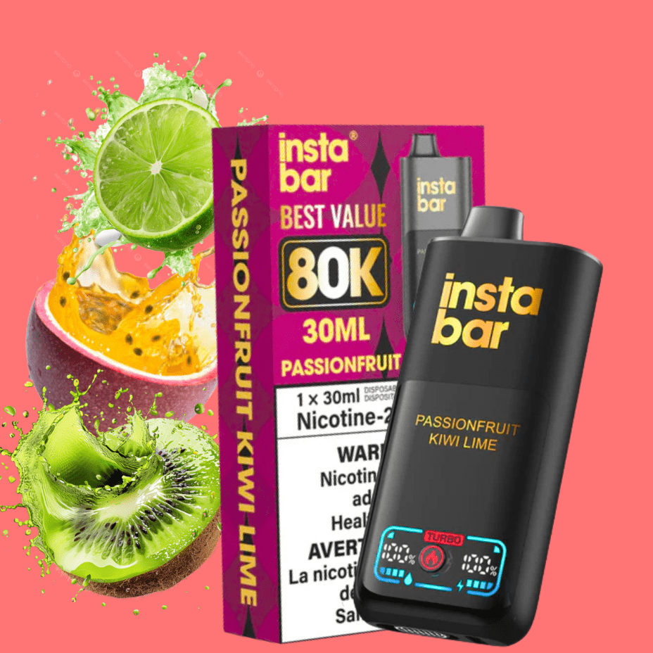 Insta Bar 80K Disposable Vape – Passionfruit Kiwi Lime