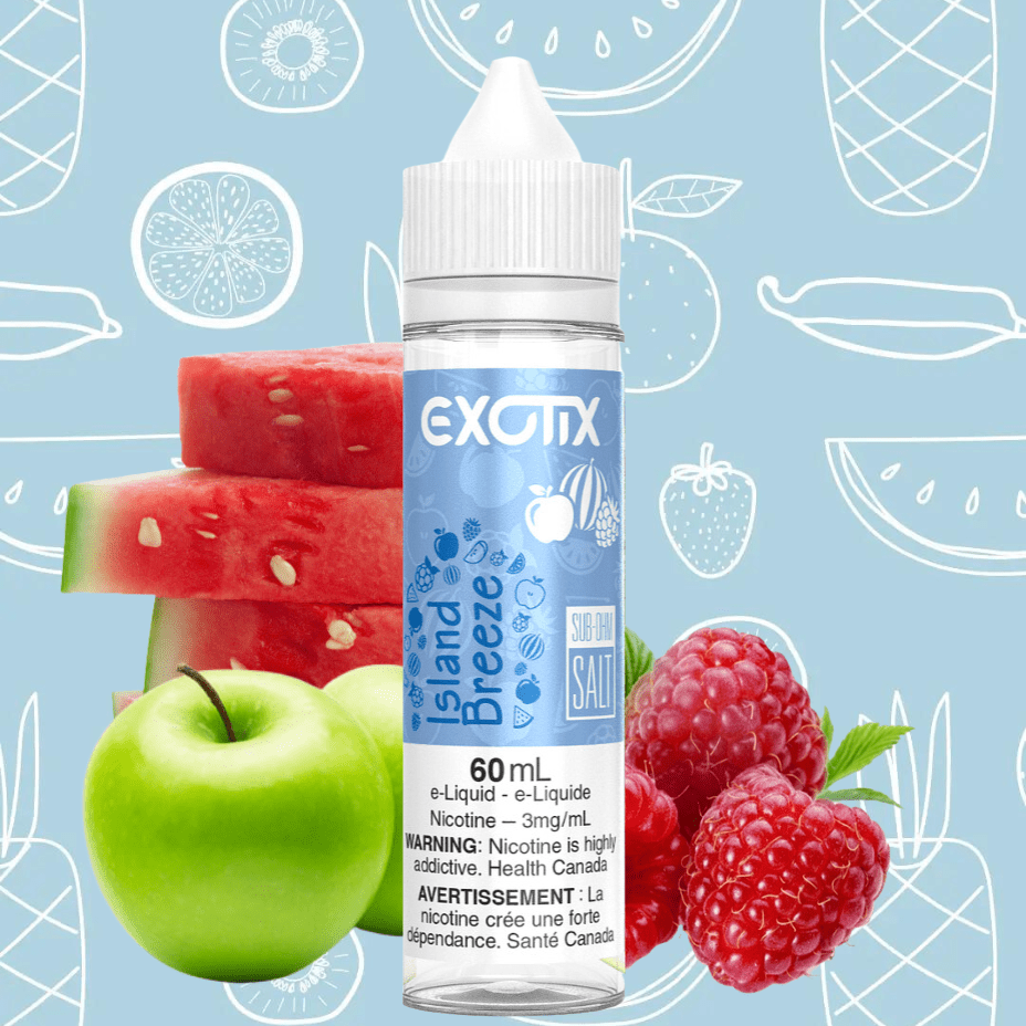 Island Breeze By Exotix E-Liquid - Image 2
