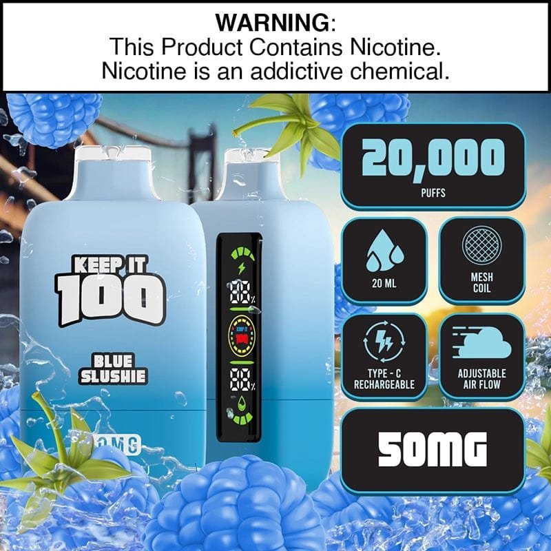 Keep It 100 20K Disposable Vape (5%, 20000 Puffs) - Image 2
