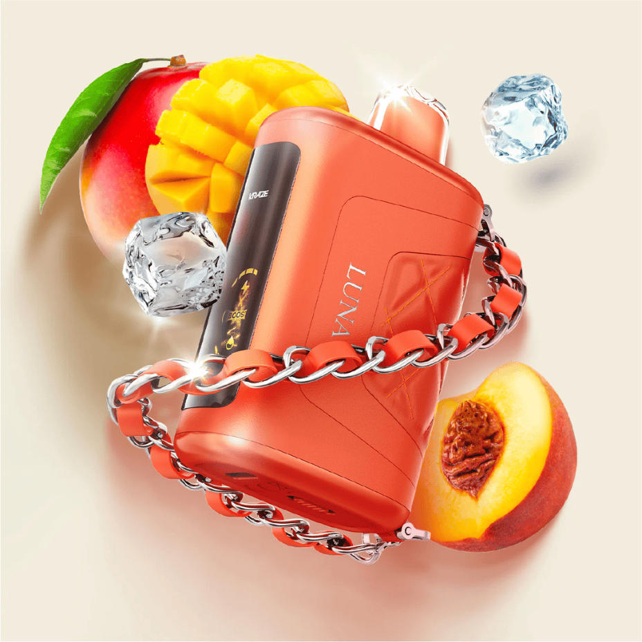 Kraze Luna 42K Disposable Vape – Amber Peach Mango Ice - Image 2