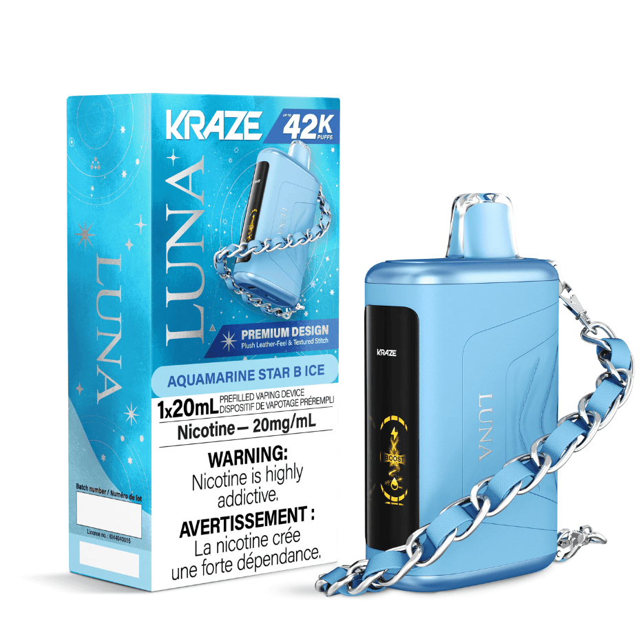 Kraze Luna 42K Disposable Vape – Aquamarine Star B Ice