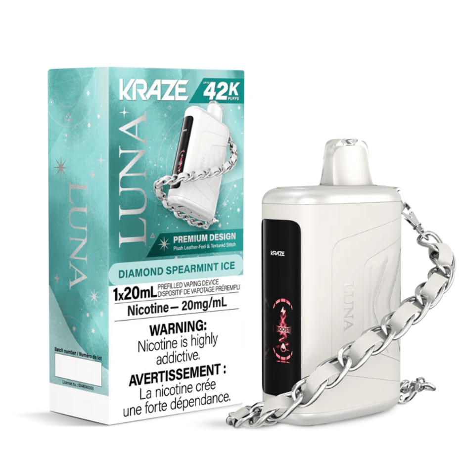Kraze Luna 42K Disposable Vape – Diamond Spearmint Ice