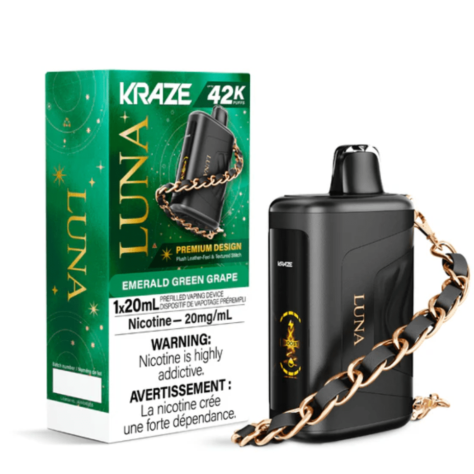 Kraze Luna 42K Disposable Vape – Emerald Green Grape