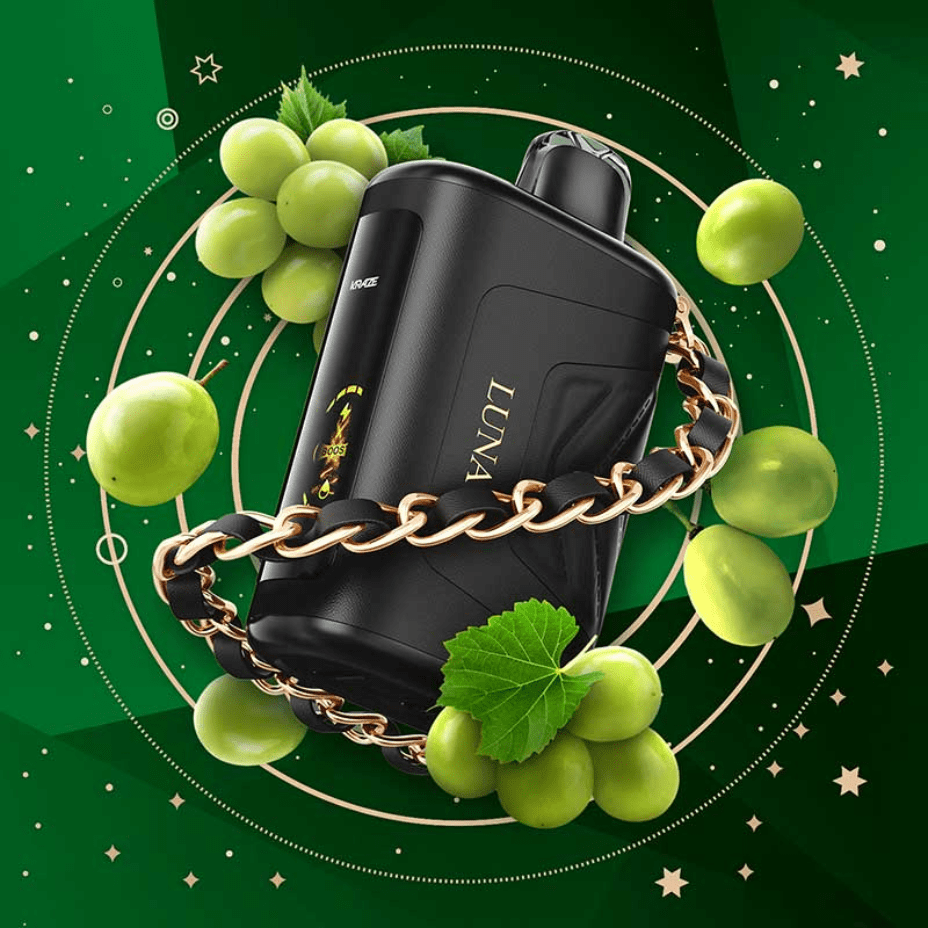 Kraze Luna 42K Disposable Vape – Emerald Green Grape - Image 2