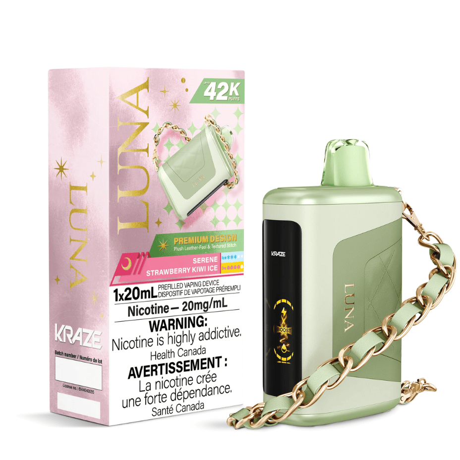 Kraze Luna 42K Disposable Vape – Serene Strawberry Kiwi Ice
