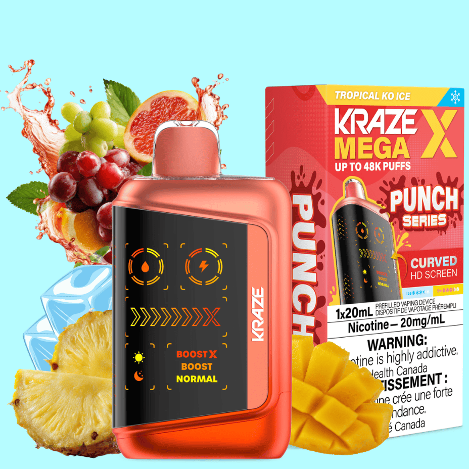 Kraze Mega X 48K Disposable Vape – Tropical KO Iced - Image 2
