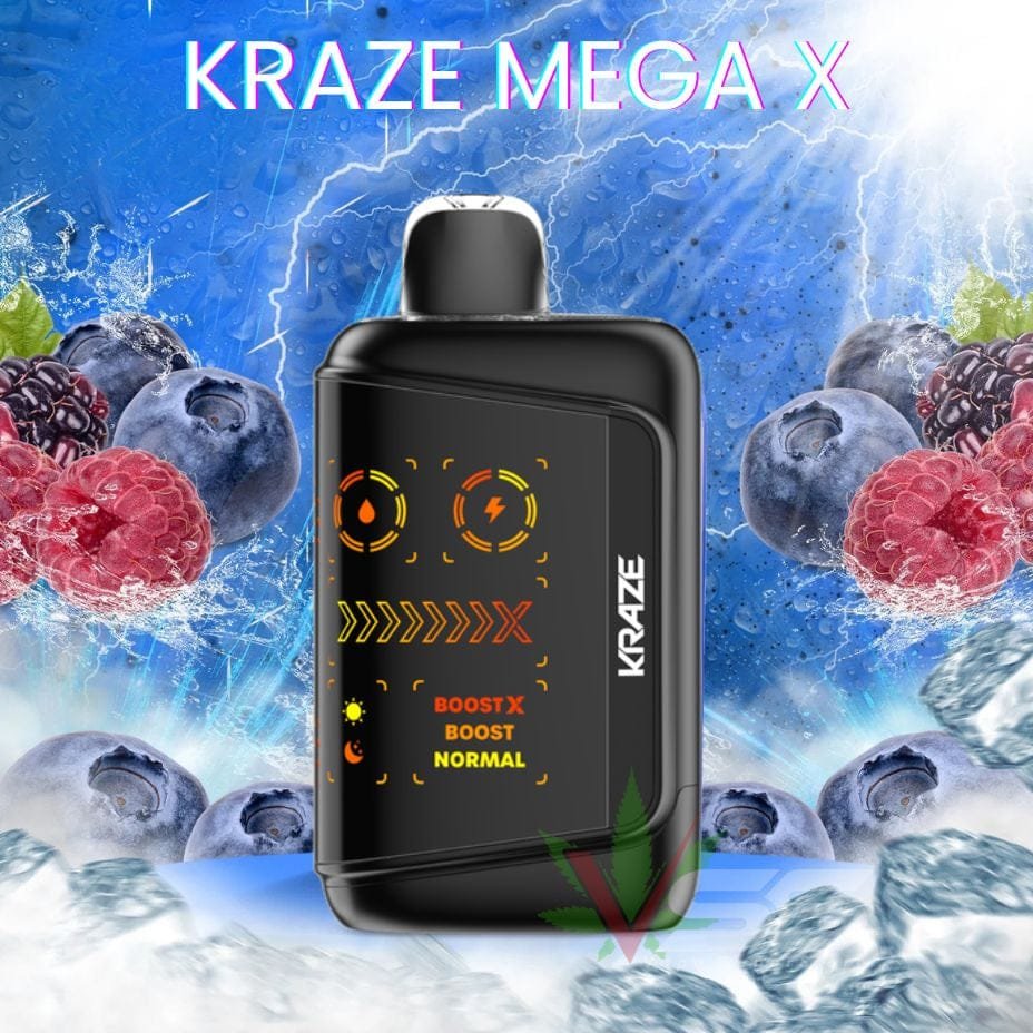 Kraze Mega X 48K Disposable Vape – Quad Berry Ice