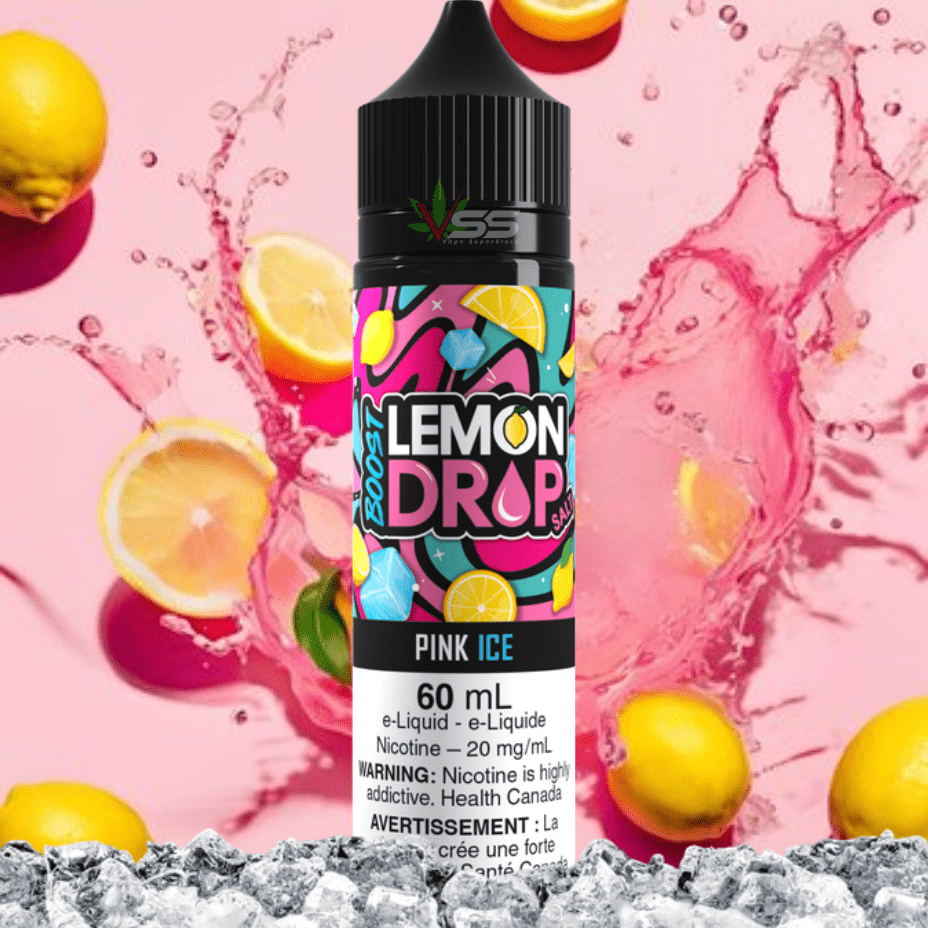 Lemon Drop Boost Salt Nic 60ml – Pink Ice - Image 2