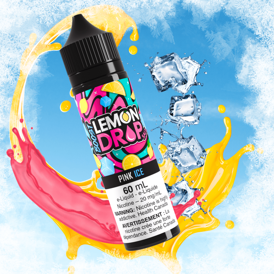 Lemon Drop Boost Salt Nic 60ml – Pink Ice