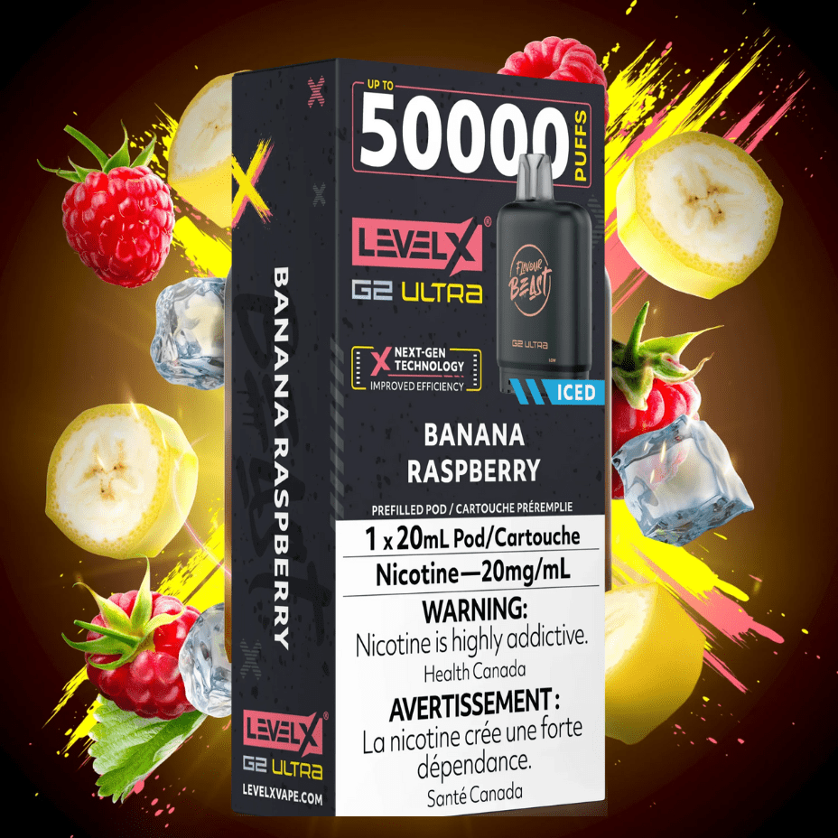 Level X G2 Ultra Flavour Beast Pod 50k-Banana Raspberry