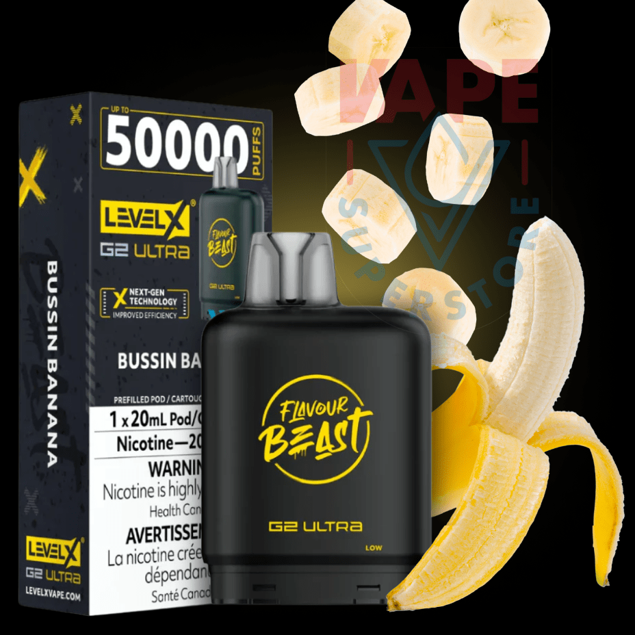 Level X G2 Ultra Flavour Beast Pod 50k-Bussin Banana