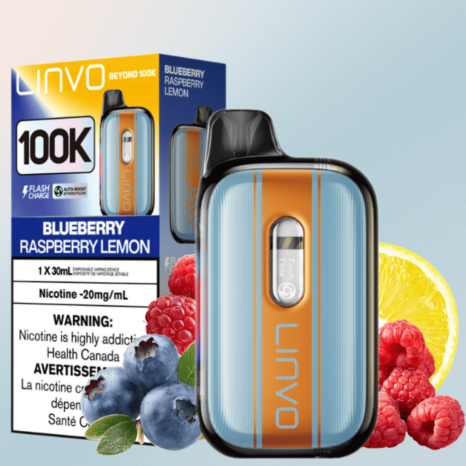Linvo Beyond 100K Disposable Vape – Blueberry Raspberry Lemon