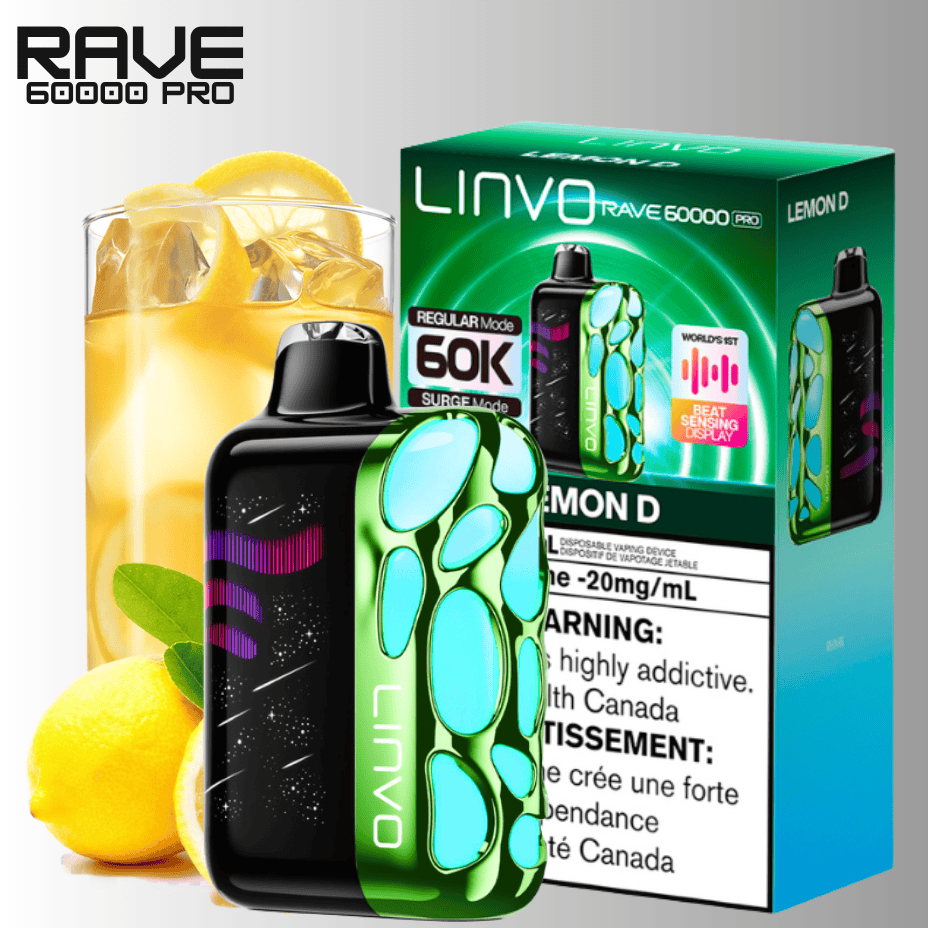 Linvo Rave 60k Disposable Vape-Lemon D