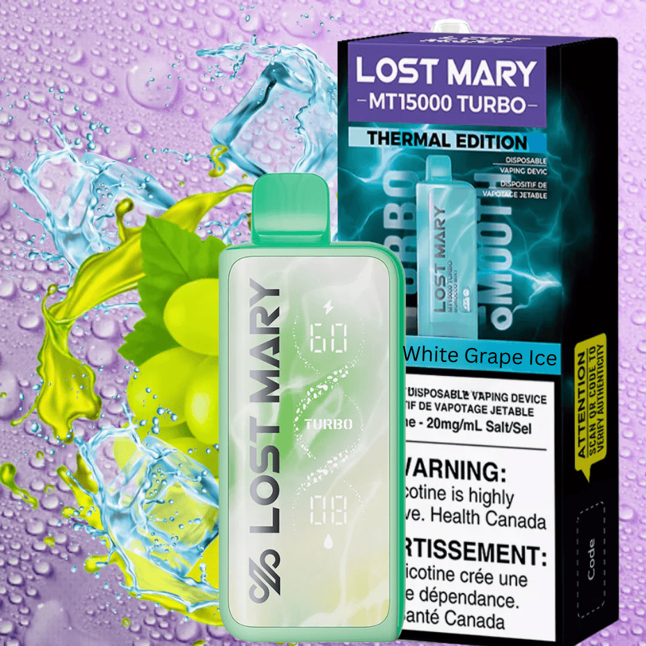 Lost Mary MT50K Turbo Disposable Vape-White Grape Ice