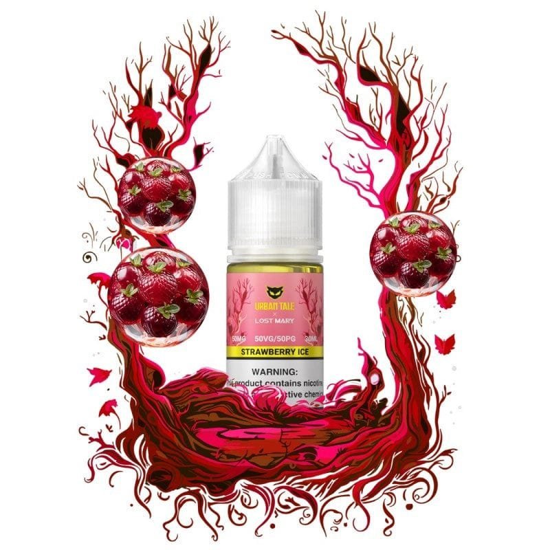 Lost Mary x Urban Tale Strawberry Ice Nic Salt Vape Juice 30ml - Image 2