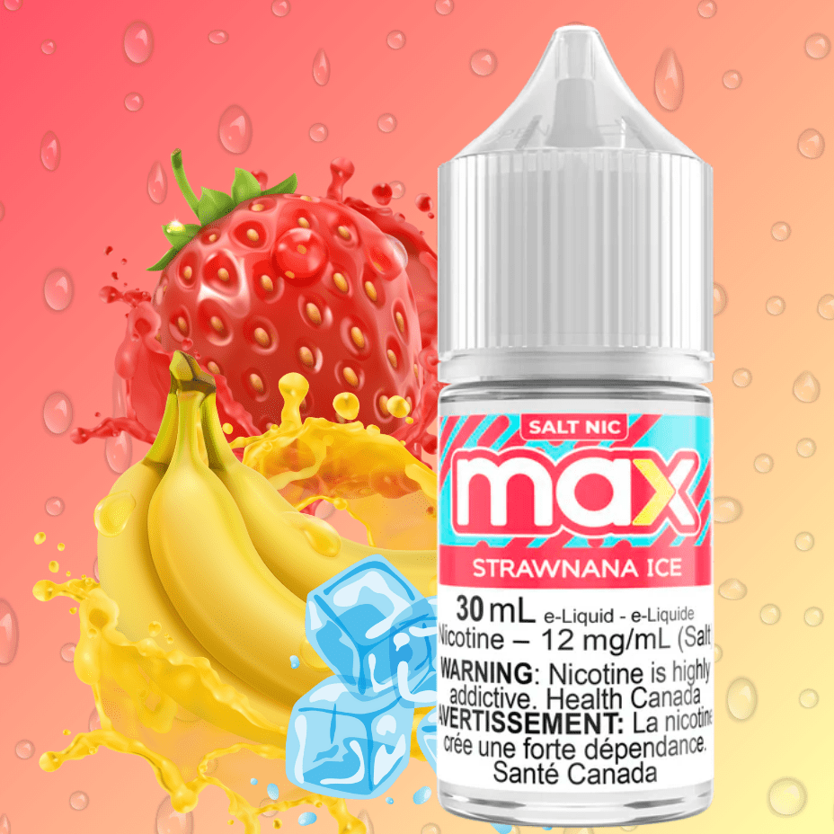 Max E-Liquid – Strawnana Ice Salt