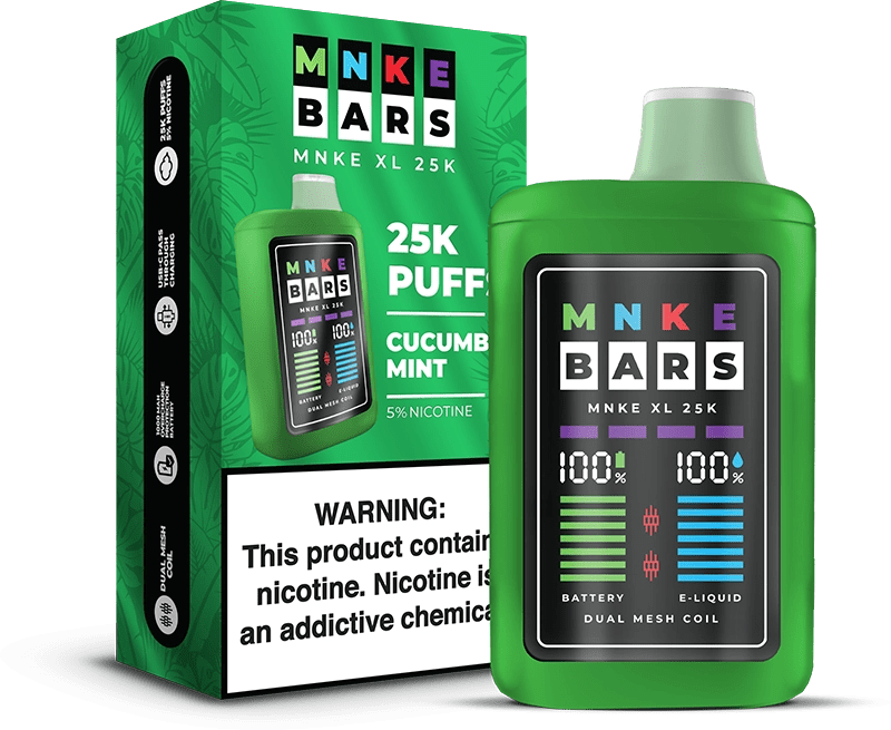 MNKE Bars XL 25K Disposable Vape (0% & 5%, 25000 Puffs) - Image 8
