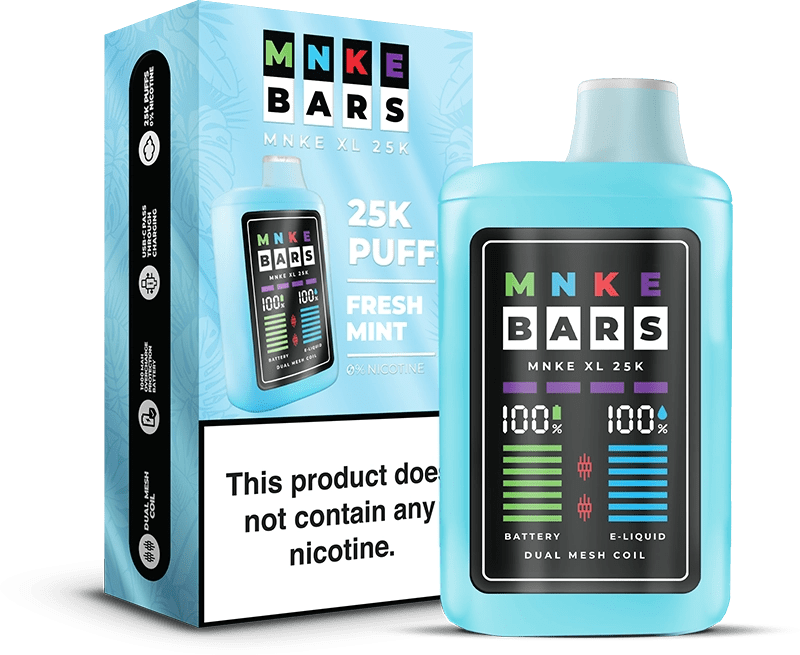 MNKE Bars XL 25K Disposable Vape (0% & 5%, 25000 Puffs) - Image 17