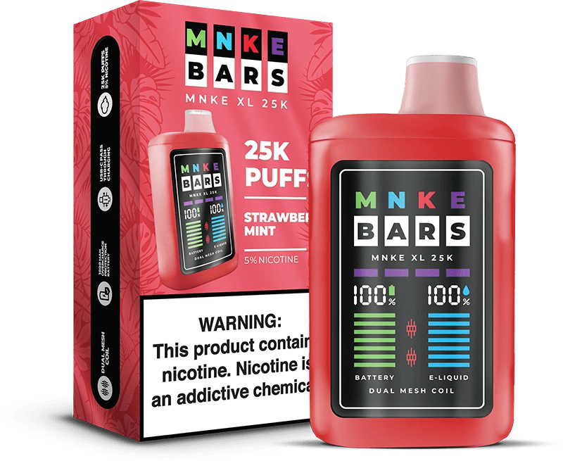 MNKE Bars XL 25K Disposable Vape (0% & 5%, 25000 Puffs) - Image 12
