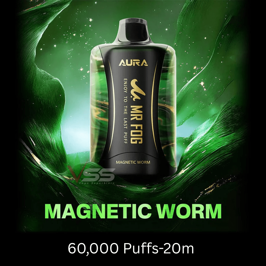 Mr Fog Aura 60k Disposable Vape – Magnetic Worm
