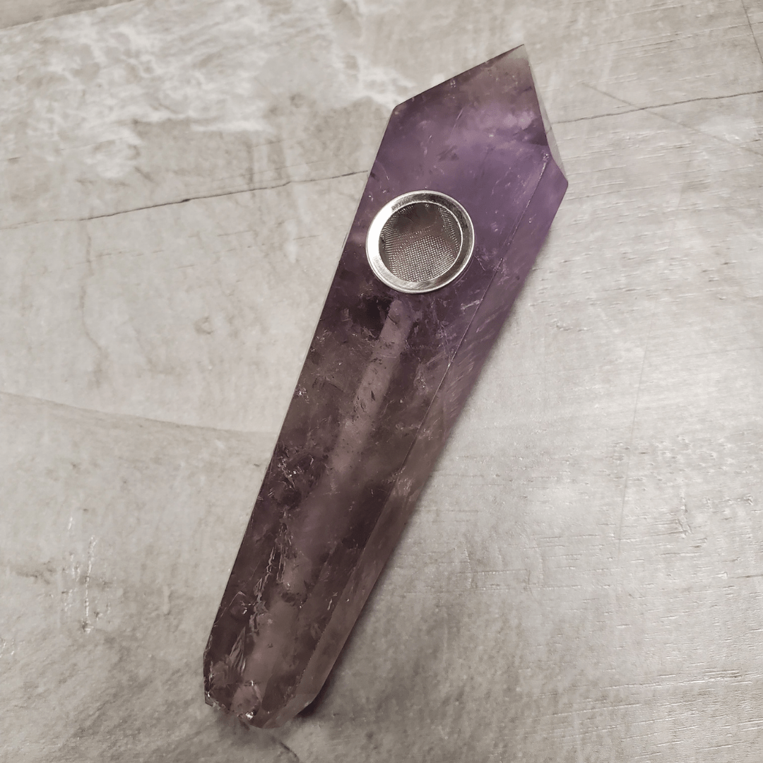 Natural Crystal Hand Pipes - Image 3
