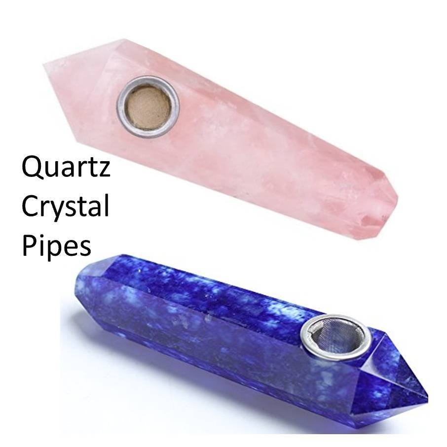 Natural Crystal Hand Pipes