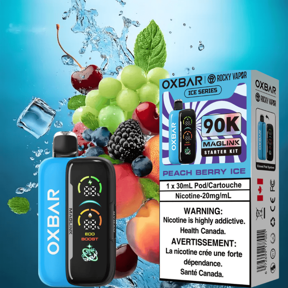 Oxbar Maglink 90K Starter Kit – Peach Berry Ice
