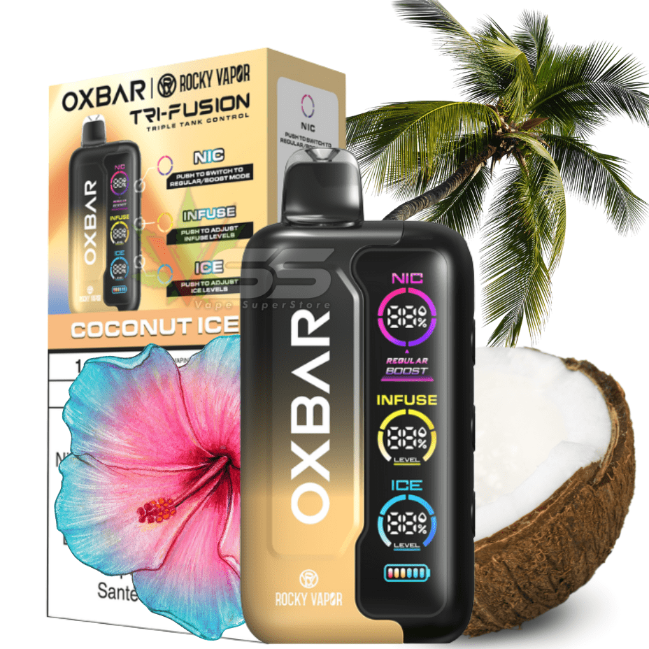 Oxbar Tri-Fusion 45k Disposable Vape-Coconut Ice