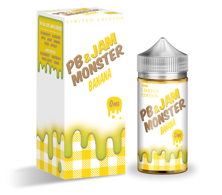 Monster Vape Labs | PB & Jam Monster | Banana 100ml - Image 2