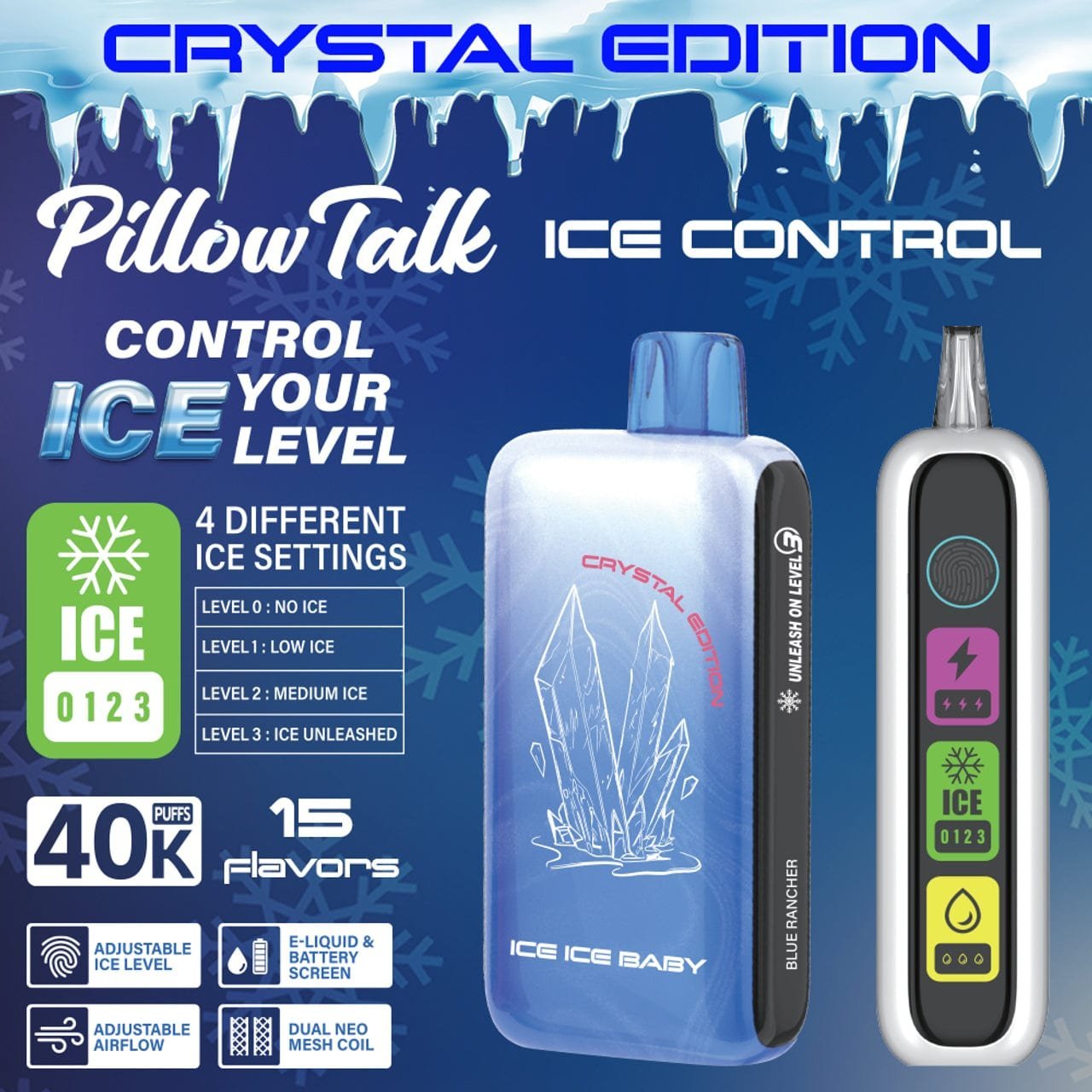 Pillow Talk Ice Control IC40000 Disposable Vape (5%, 40000 Puffs) - Image 2