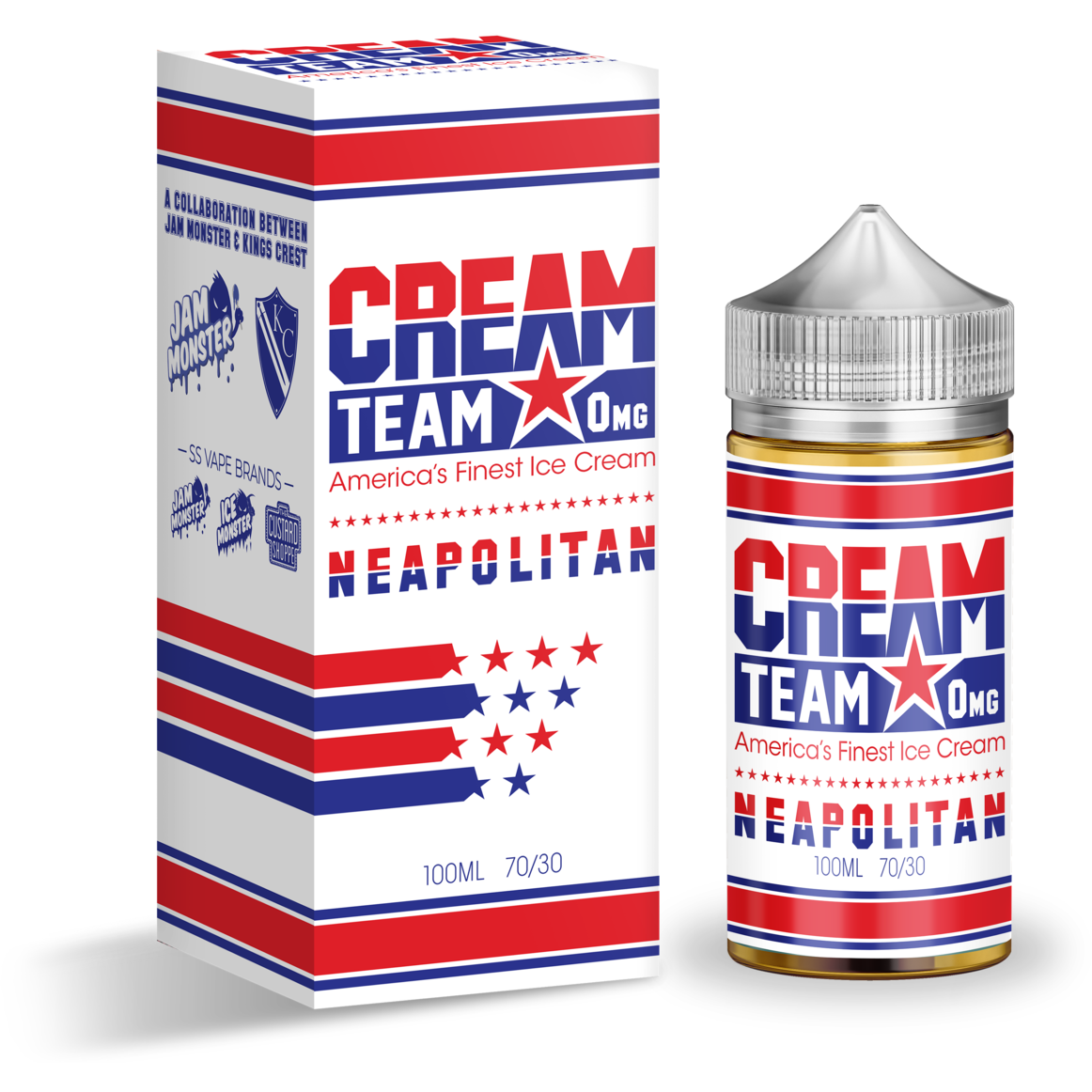 Neapolitan By The Cream Team USA E Juice 100ml - Image 2